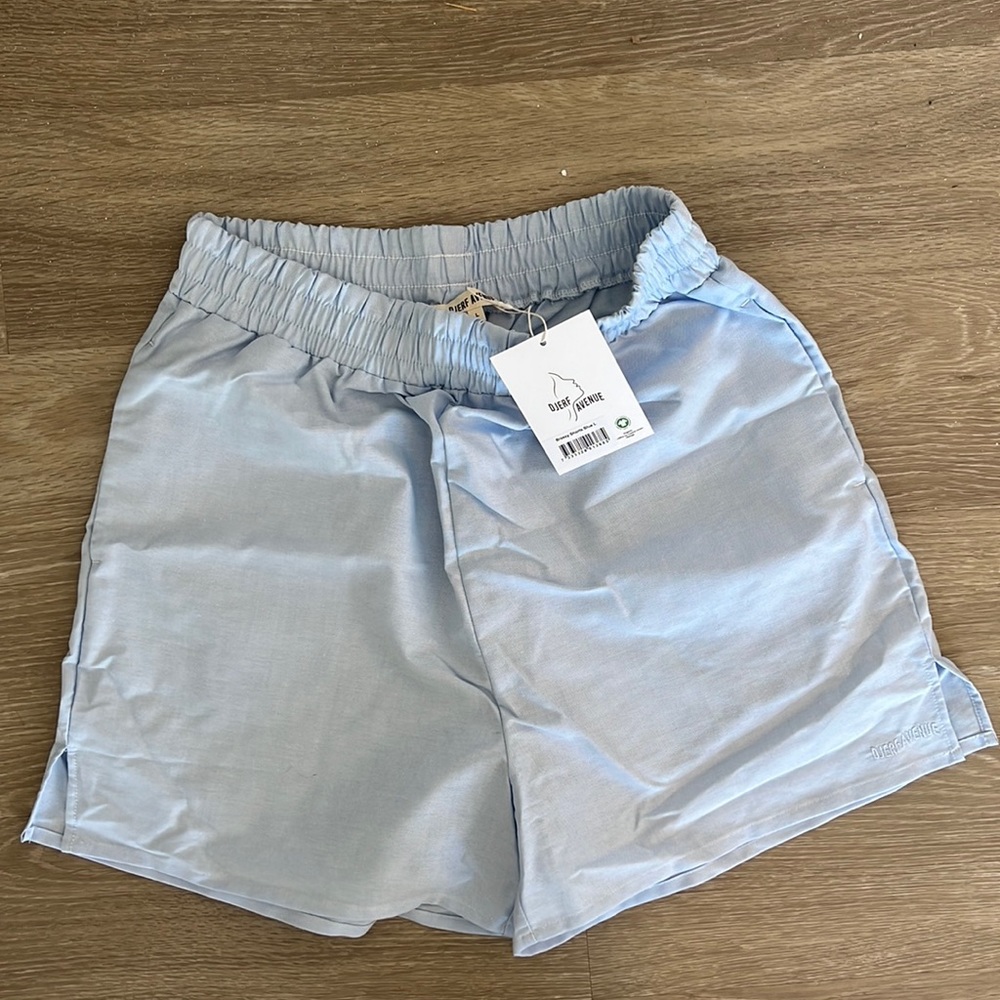 Djerf Avenue Breezy Shorts Blue NEW
